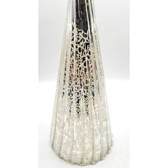 Lenox Silver Votive Holder Candle Angel Mercury Glass 11.5" New opened Box - Picture 6 of 12